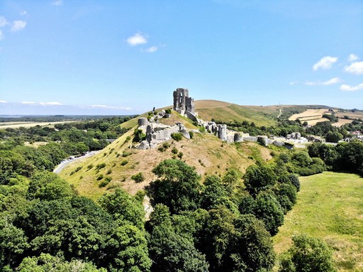 Corfe castle in Dorset